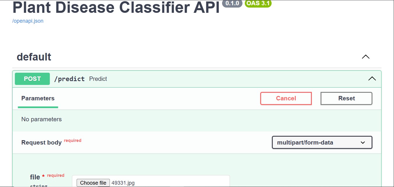 FastAPI Swagger UI Endpoint